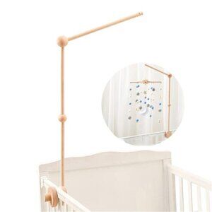 Baby Crib Mobile Arm-Wooden Baby Mobile Crib Holder for Mobile Hanging Baby Crib